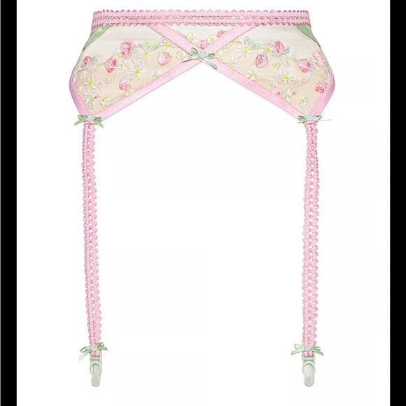 For Love And Lemons Tutti Fruiti Shimmer Garter Belt NWT - Picture 2 of 7